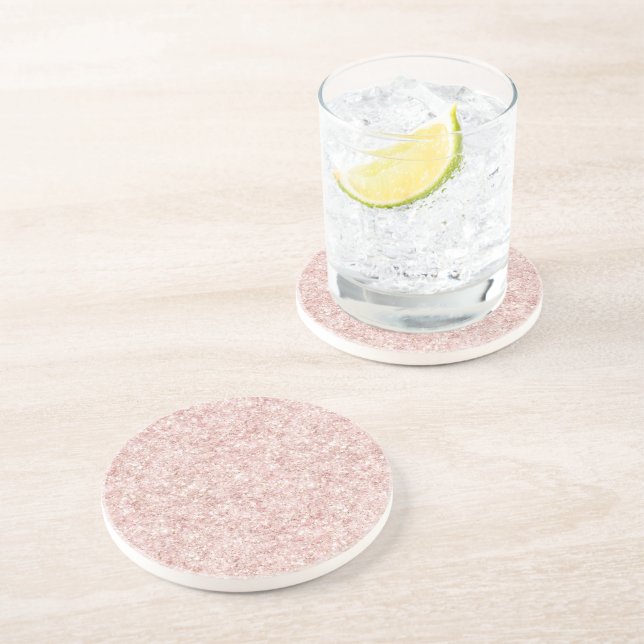 Flickigt rosa glitter födelsedag underlägg (Sidan)