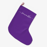 Flickigt signaturnamn Royal Purple