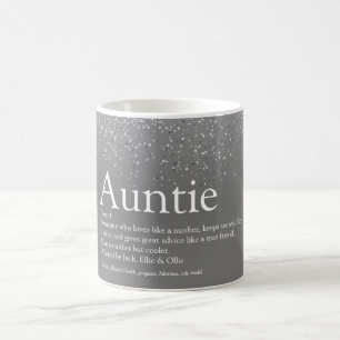 Flickigt Silver Glitter Cool Faster Definition Kaffemugg