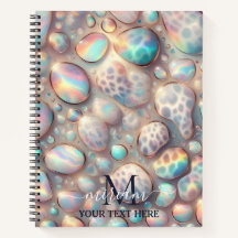 Flickigt trendig opal leopardtryck monogram mjuk p