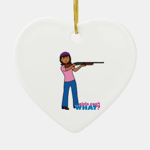 Flickjakt Julgransprydnad Keramik