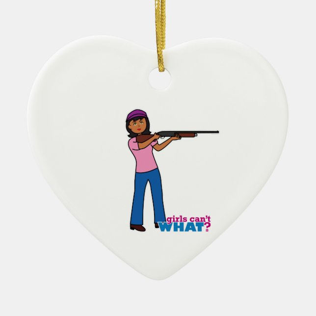 Flickjakt Julgransprydnad Keramik (Framsidan)