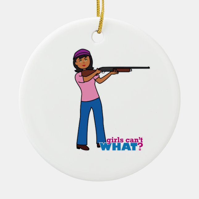 Flickjakt Julgransprydnad Keramik (Framsidan)