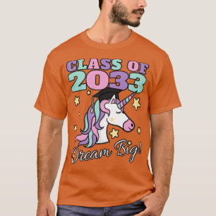 Flickklass 2033 - tillväxt med mig Magic Unicorn T Shirt