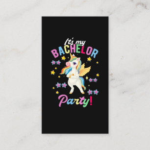 Flickls Bachelor Party Unicorn Bachelorette Visitkort