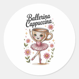 Flickls Kids Meme Italie Brainrot Ballerina Cappuc Runt Klistermärke