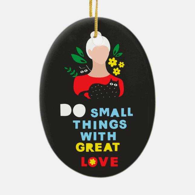 Flickmakt Julgransprydnad Keramik (Baksidan)