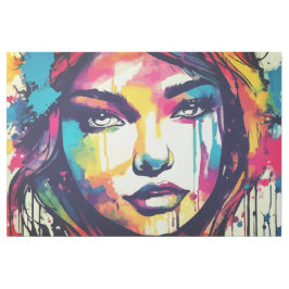 Flickmålning i Vatten Färgad