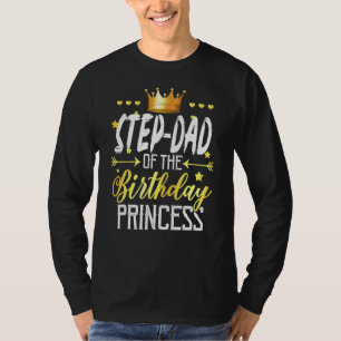Flickmatchande familjesteg Pappa i födelsedagspres T Shirt
