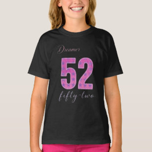 Flickmiddag 52 Femtio Två Födelsedags-T-Shirt T Shirt