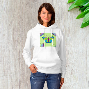 Flickmönster på grönt t shirt
