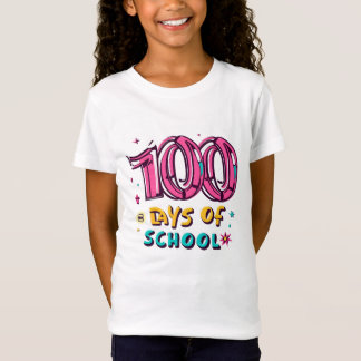 Flickor 100 dagar i skolan t shirt