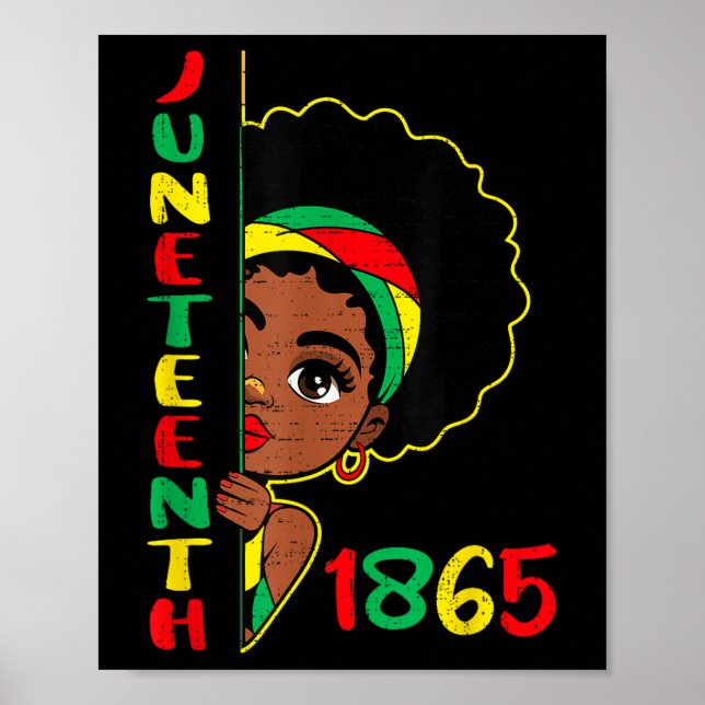 Flickor 1865 Frihet Afrika 19 juni Pr Poster (Framsidan)