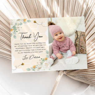 Flickor 1:a födelsedagsdagen - Bebisdag Foto - tac Tack Kort