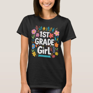 Flickor 1:a Klass Girl First Klass Back to school T Shirt
