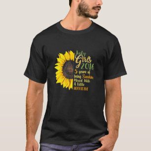 Flickor 2016, 5:e födelsedagen, 5 år gammal solske t shirt