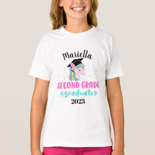 Flickor 2:a Klass Unicorn studenten T-Shirt