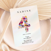 Flickor 4e födelsedagen Fjärde födelsedagen Blommi