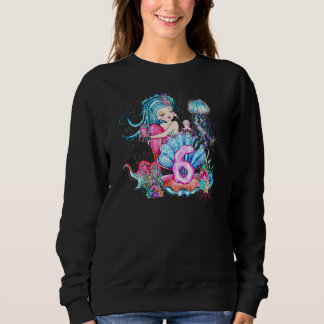 Flickor 6e födelsedag Födelsedagsfest för Sjöjungf T Shirt