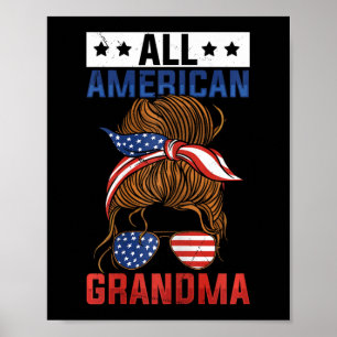 Flickor alla amerikanska mormor 4 juli poster