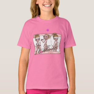 Flickor älskar jag skjortan för tennis T - gulli Tee Shirt