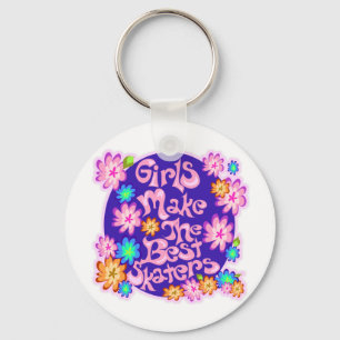 Flickor är de bästa Skaterna! Nyckelring