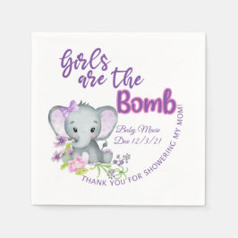 Flickor är märkena BOMB, badbomb eller kakao Pappersservett