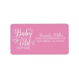 Flickor Baby Det är Kallet utanför adressetikett