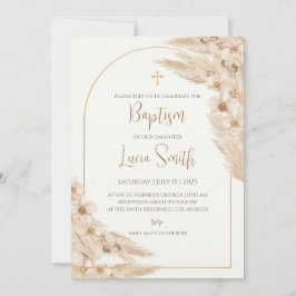 Flickor Baptism inbjudan Christening invitations G