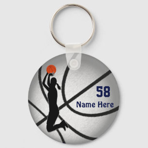 Flickor, Basketball Party-favoritidéer, basketboll Nyckelring