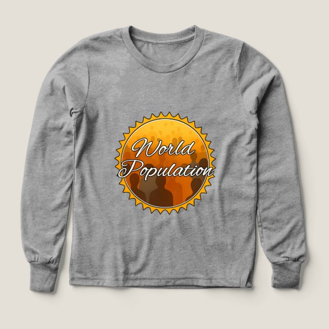 Flickor Bella+Canvas Tri-blend Långärmad Tröja, Så T Shirt (Design framsida)