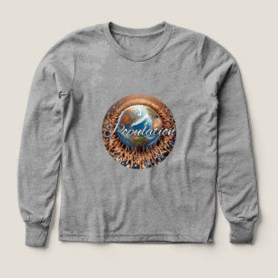Flickor Bella+Canvas Tri-blend Långärmad Tröja, Så T Shirt