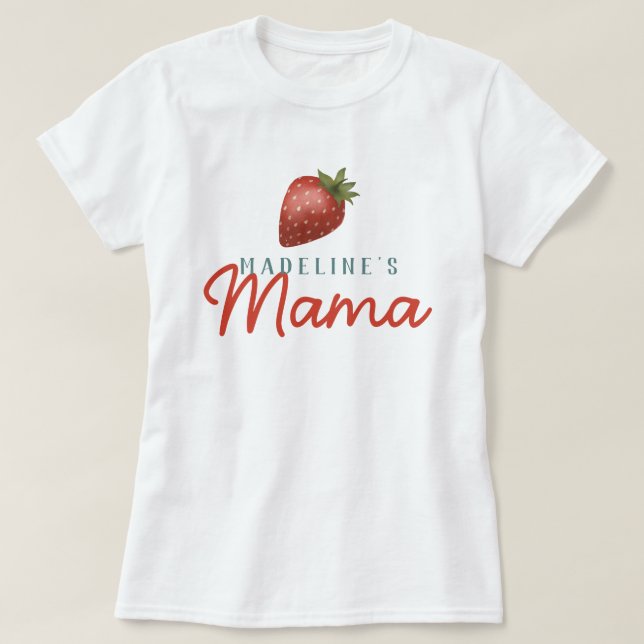 Flickor Berry First Summer Kids 1:a födelsedagen T Shirt (Design framsida)