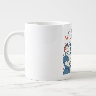 Flickor blir flickor 4 juli jumbo mugg