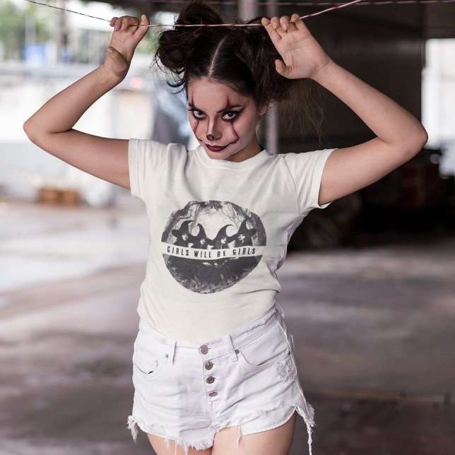 "Flickor blir flickor | Cute Witch-Thated Hallowee T Shirt (Skapare uppladdad)