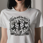 Flickor blir flickor t shirt<br><div class="desc">Flickor blir flickor</div>