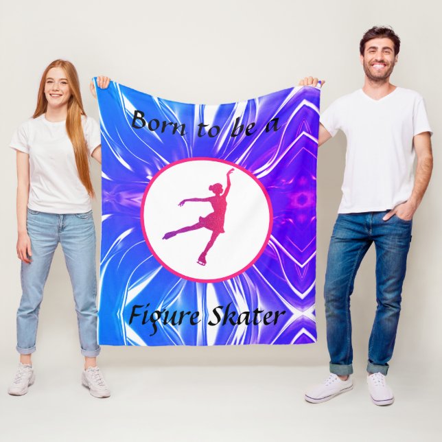 Flickor Born som ska vara en Figur-Skater Fleecefilt (På plats)