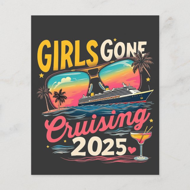 Flickor Borta marschering 2025 Travel Girls Resa Flygblad (Framsidan)