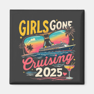 Flickor Borta marschering 2025 Travel Girls Resa Magnet