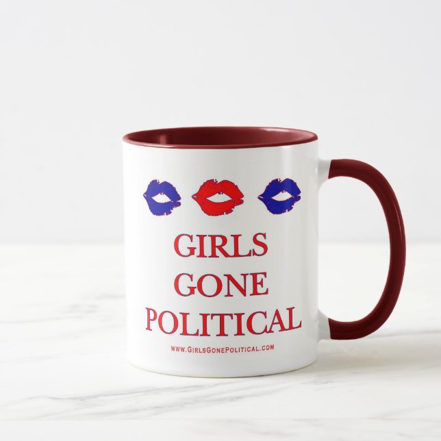 Flickor Borta politiska Logotypen Mugg (Höger)