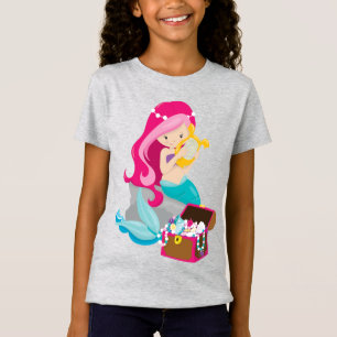 Flickor bötfäller den Jersey T-tröja T Shirt