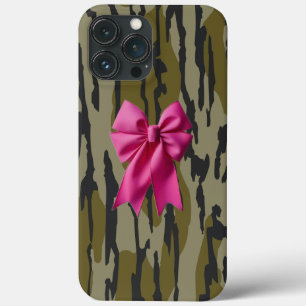 Flickor Camo Rosa Band Rosett Nedersta Land Camo