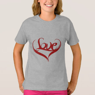 Flickor Clothing Kärlek Heart Girls Kids T-Shirt