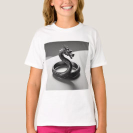 Flickor Clothing Template Dragon Girls Kids T-Shir T Shirt