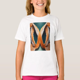 Flickor Clothing Template Vingar Girls Kids T-Shir T Shirt
