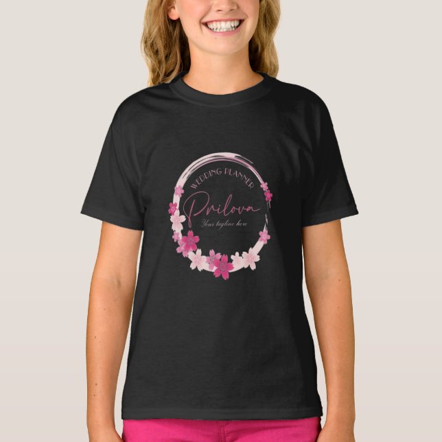 Flickor Clothing Wedd Planner Girls Kids T-Shirt (Framsida)