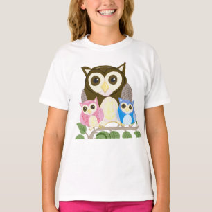 Flickor Colorful Uggla T Shirt