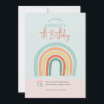 Flickor Cute Boho Rainbow Kids 5:e födelsedagen Inbjudningar<br><div class="desc">Den här söta inbjudan från barns födelsedag har en rosa, orange och blå boho-regnbåge med enkel bakgrund. Inbjudan innehåller områden där du kan lägga till information om Födelsedagsfesten i ett minimalistiskt skript. En motsvarande rosa-regnbågsdesign finns på kortets baksida. Perfekt för vilken regnbåge som helst älskare födelsedag, underbar för en femårsdag,...</div>