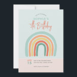 Flickor Cute Boho Rainbow Kids 5:e födelsedagen Inbjudningar<br><div class="desc">Den här söta inbjudan från barns födelsedag har en rosa, orange och blå boho-regnbåge med enkel bakgrund. Inbjudan innehåller områden där du kan lägga till information om Födelsedagsfesten i ett minimalistiskt skript. En motsvarande rosa-regnbågsdesign finns på kortets baksida. Perfekt för vilken regnbåge som helst älskare födelsedag, underbar för en femårsdag,...</div>