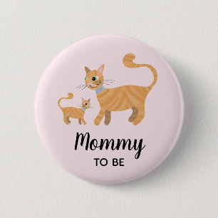 Flickor Cute Cat Tecknad Mamma till babyskor Knapp